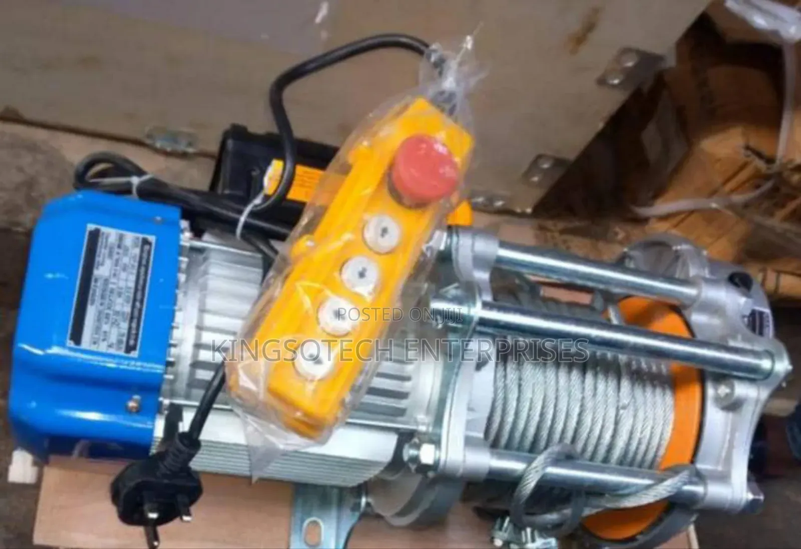 Electric Winch Hoist 1000kg With Electric Trolley, Complete Set