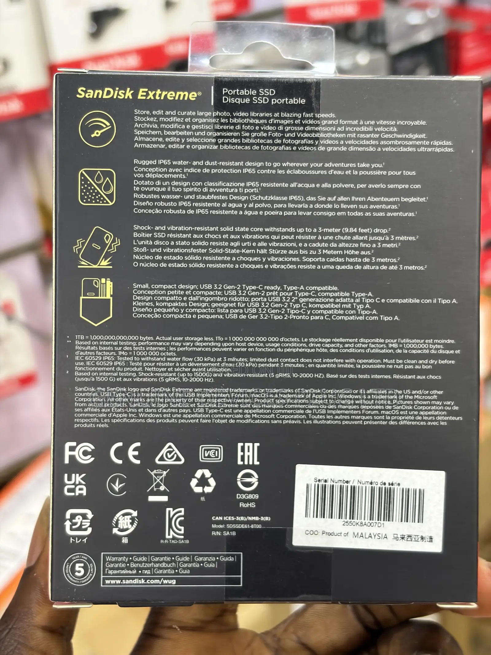 SanDisk Extreme Portable SSD - 8TB