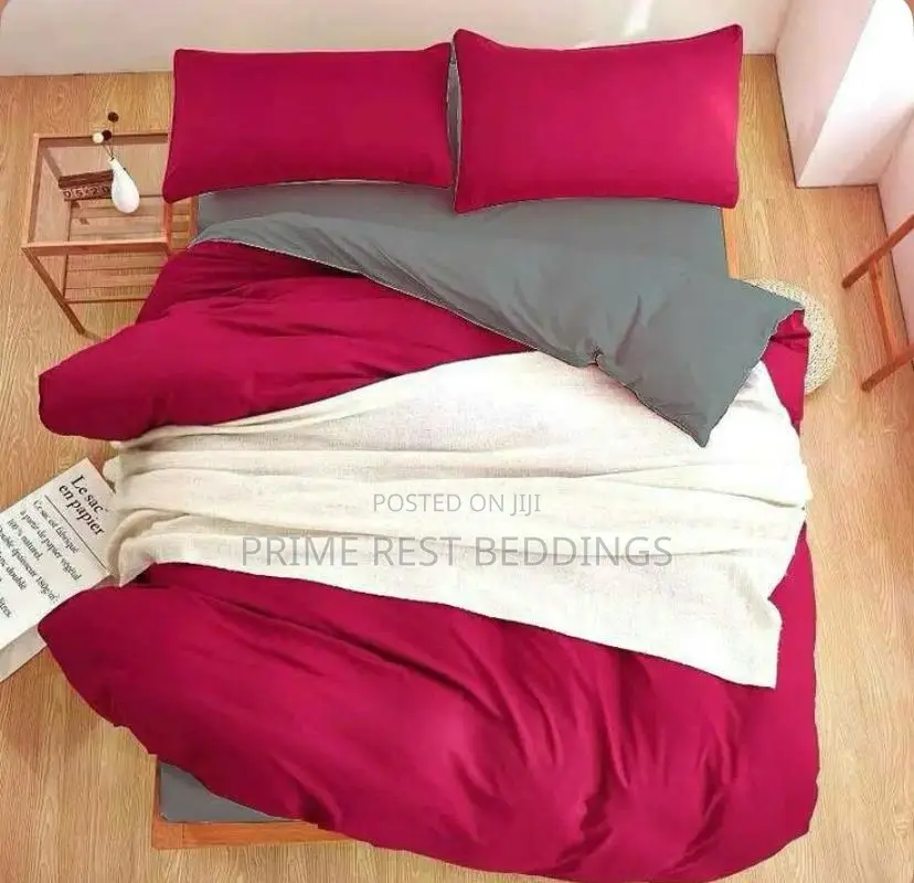 Reversible 2-Shade Cotton Bedsheet and Duvet Set