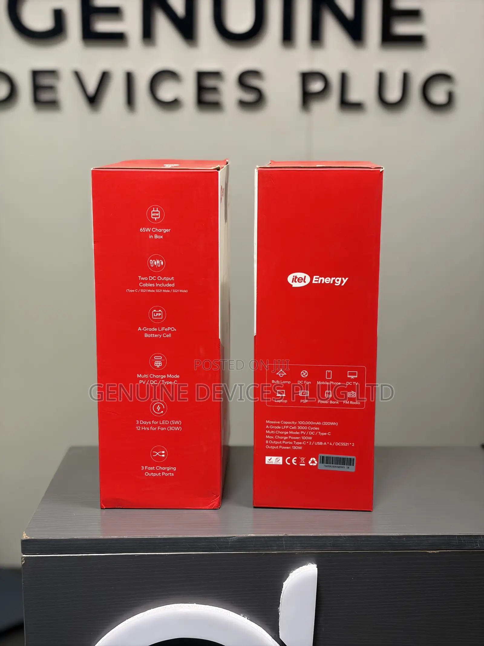 Itel 130W Portable Power Station – 320Wh Smart Backup Itel Power Go
