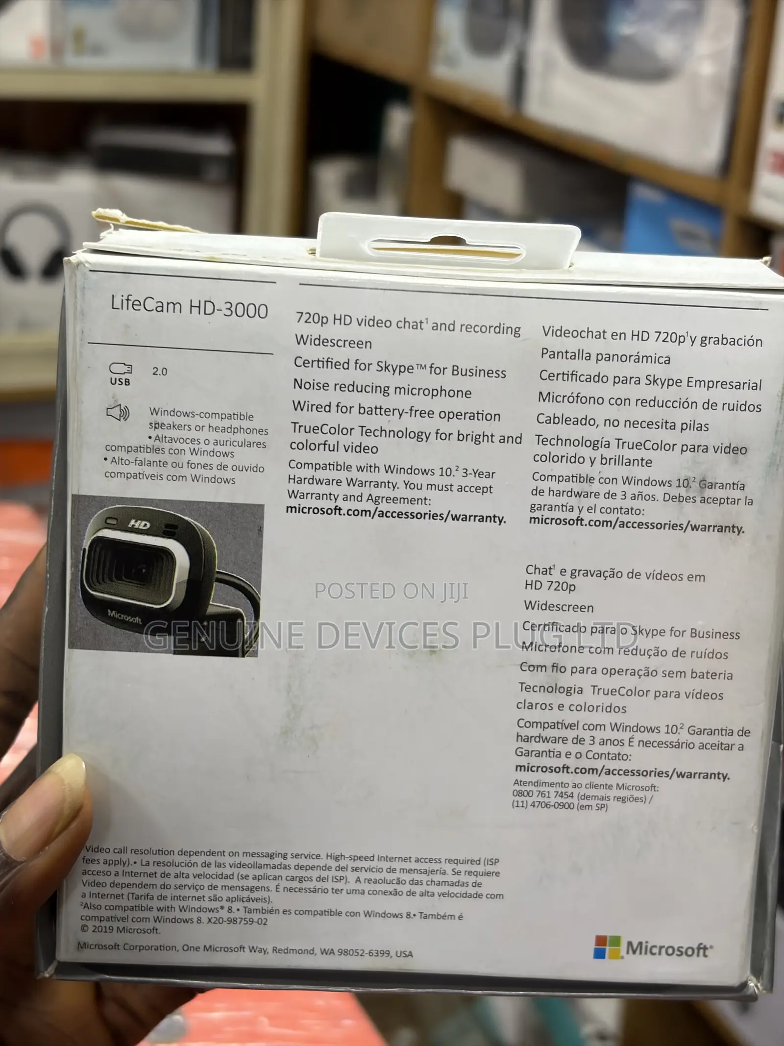Microsoft LifeCam HD-3000 USB Webcam Approved Webcam for WAEC JAMB