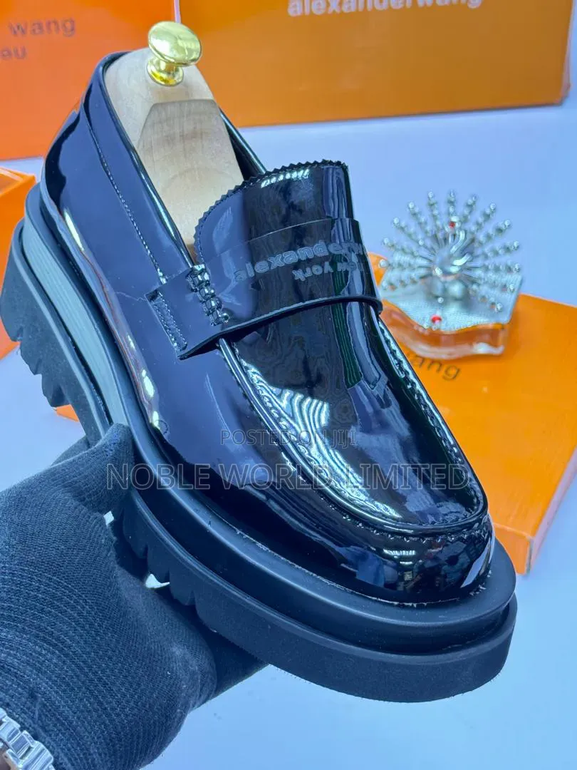 Alexander Black Men's Chunky Shoes DMN 7f