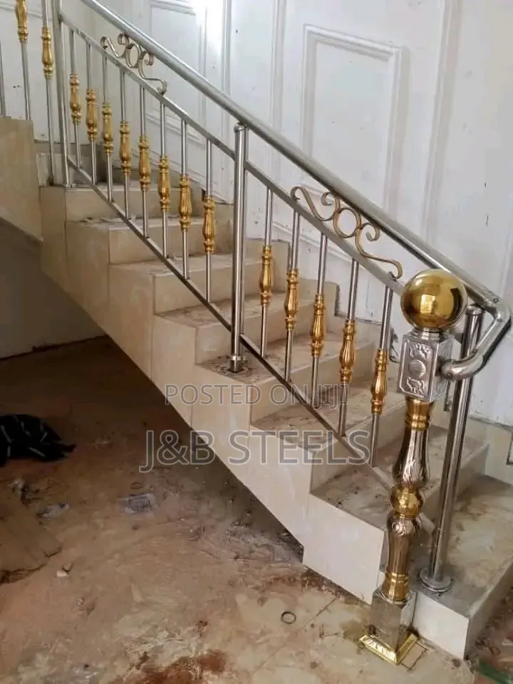 Gold Balusters Handrail