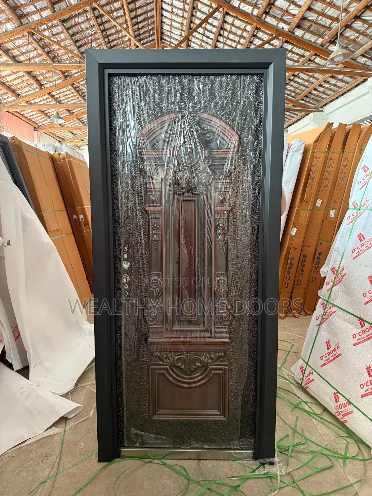 High Quality Security 3ft by 8ft German Cast Door. (652kg)