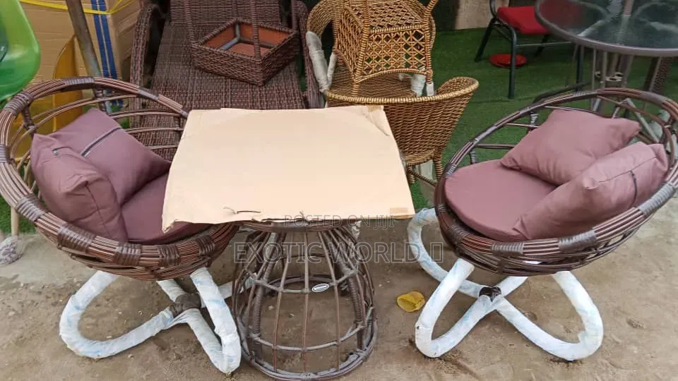 Luxury 2 Seater Rattan Bistro Table and Chair Set