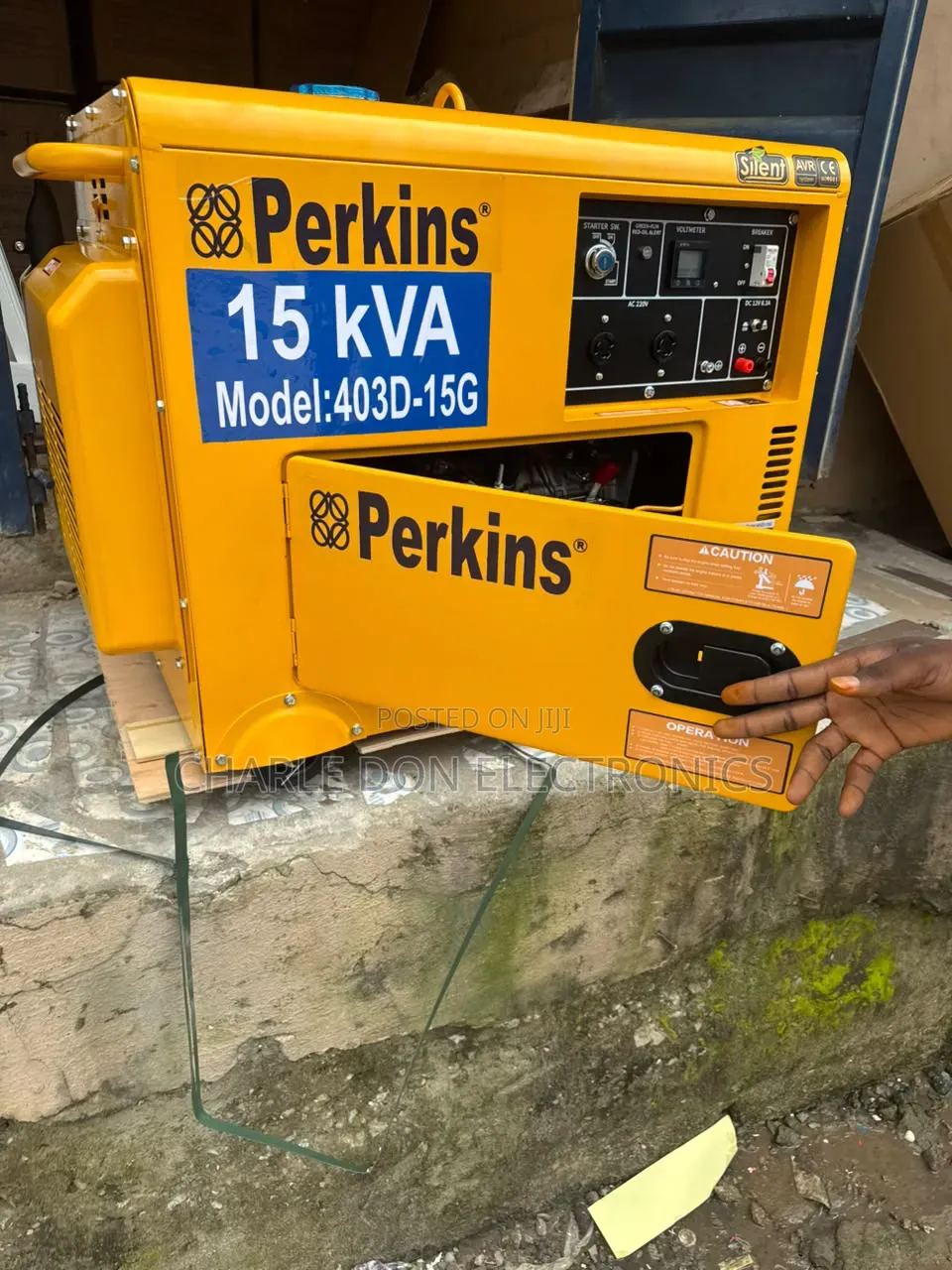 Original Perkins 15kVA Diesel Soundproof Generator – Power Without Noi