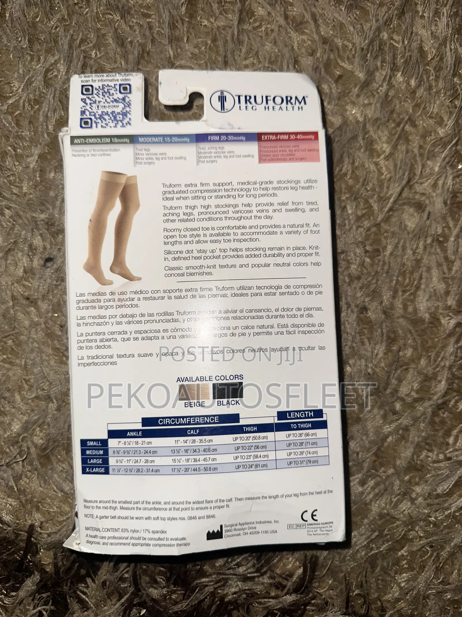 Truform 30-40 mmHg Compression Stockings