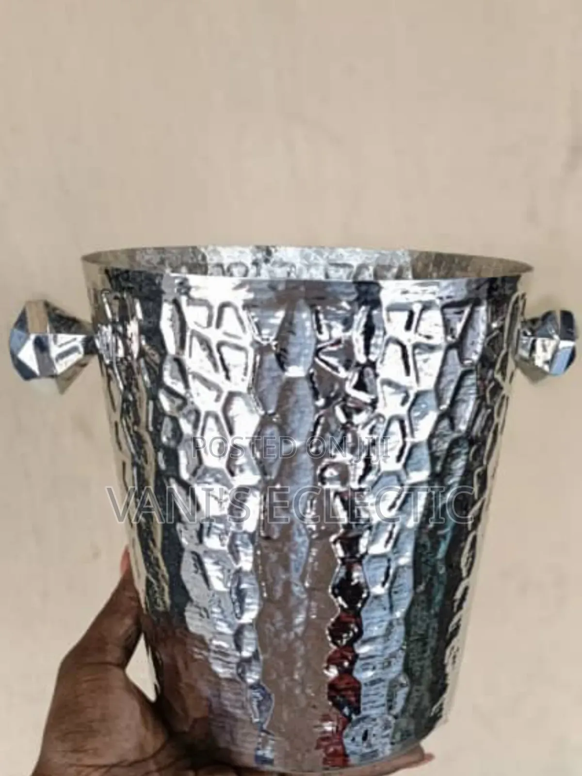 Silver Stainless Steel Champagne/Ice Bucket