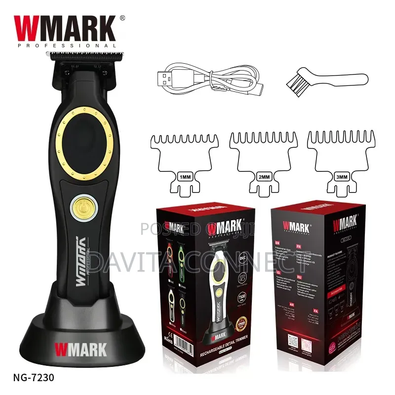 WMARK NG-7230 Professional Detail Trimmer DLC Blade Precision Cutting