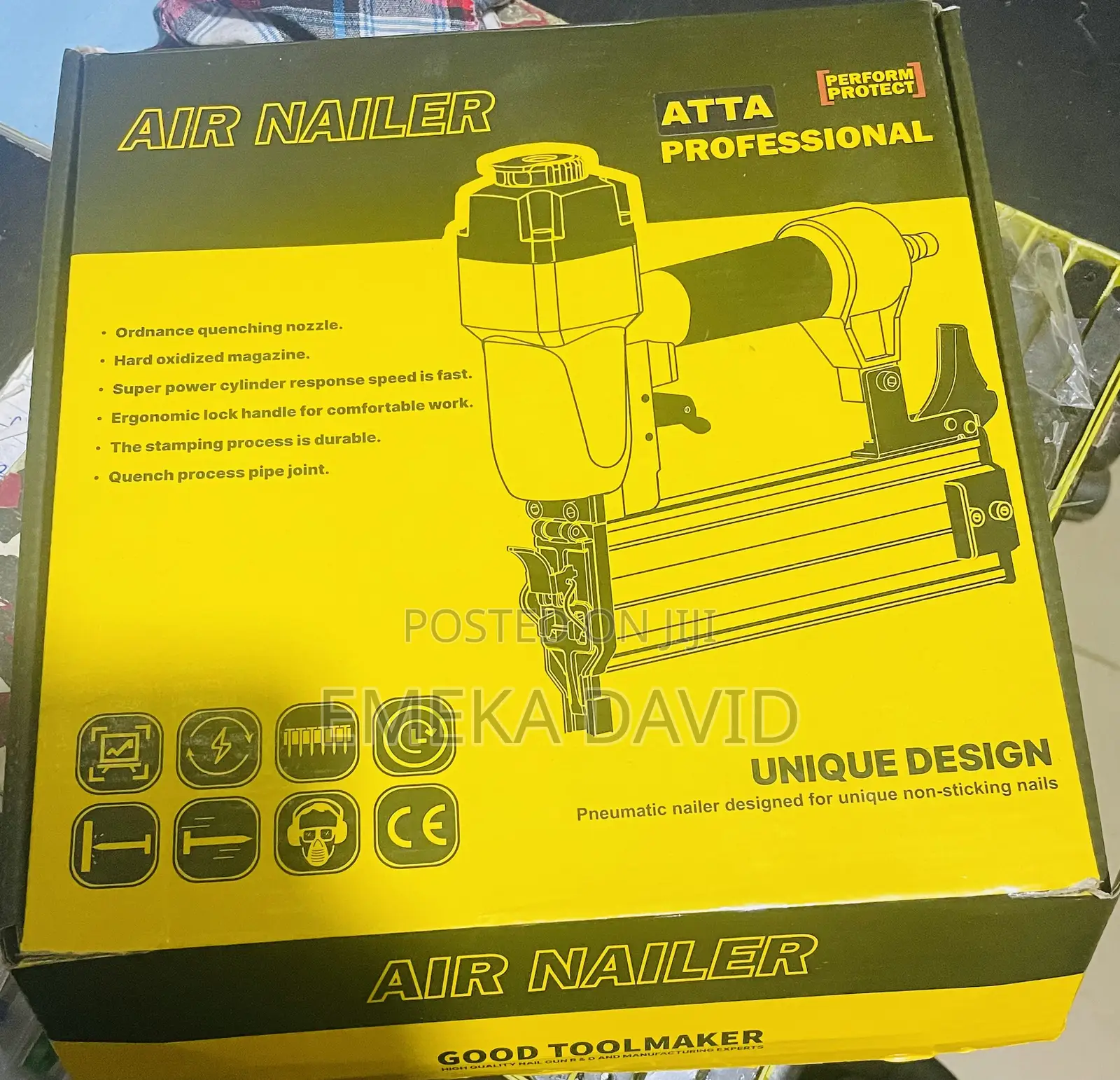 Professional Pneumatic Air Nailer Gun.