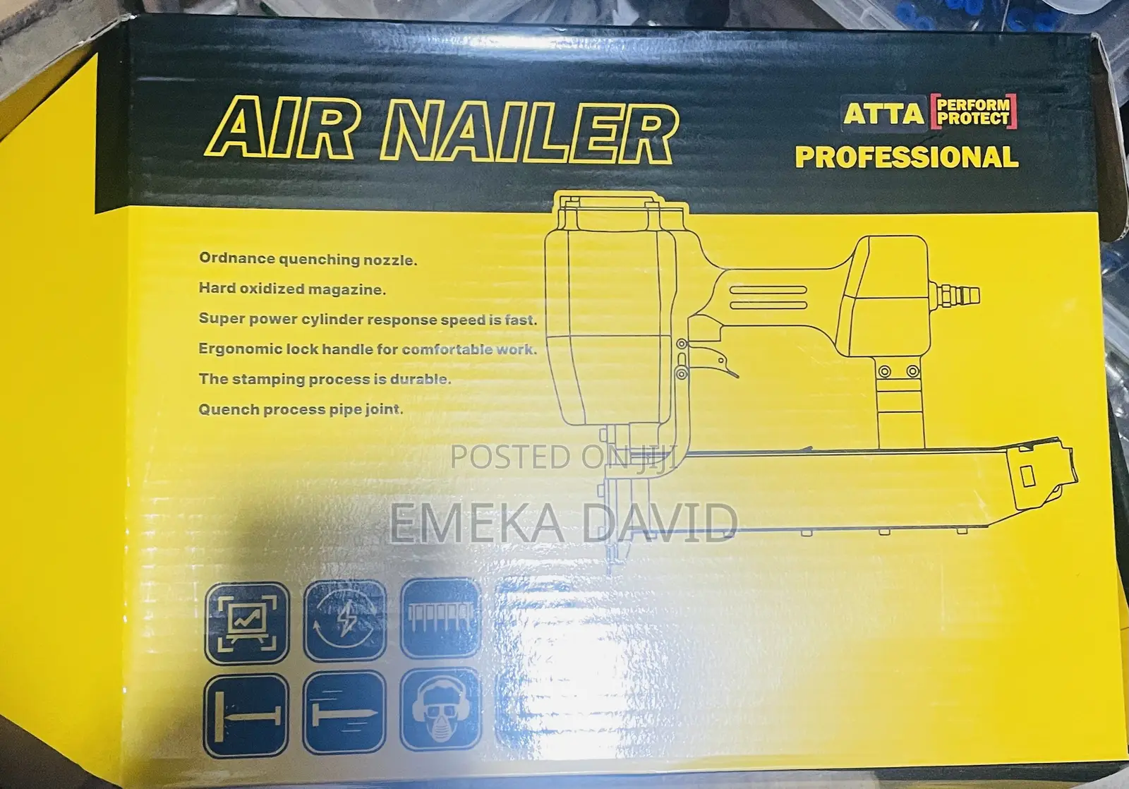 ST64 Pneumatic Nailer for Concrete.