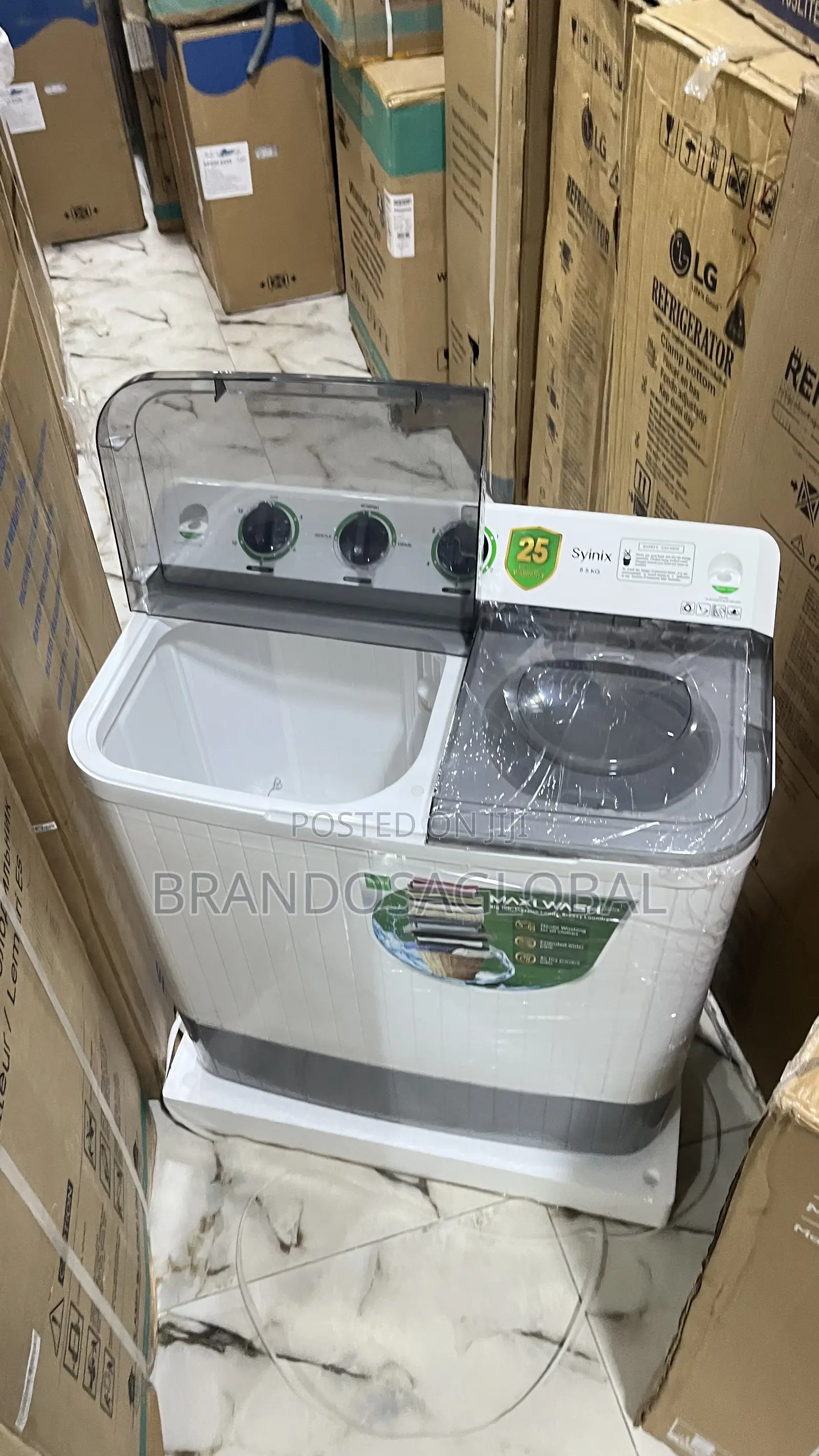 Synix 8.5KG Twin Tub Washer – Practical Clothes Washing Machine