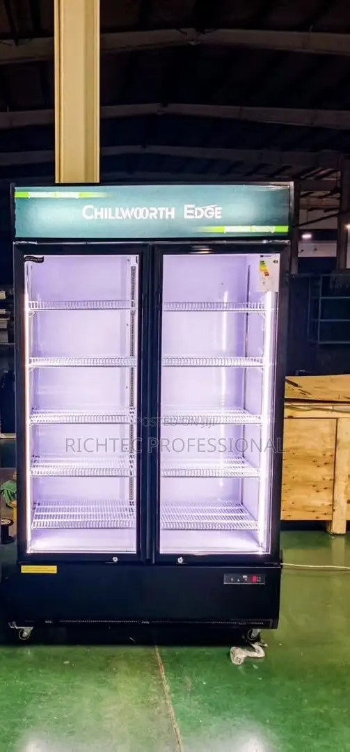 High Quality Double Door Glass Chiller