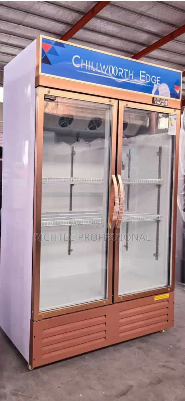 High Quality Double Door Glass Chiller