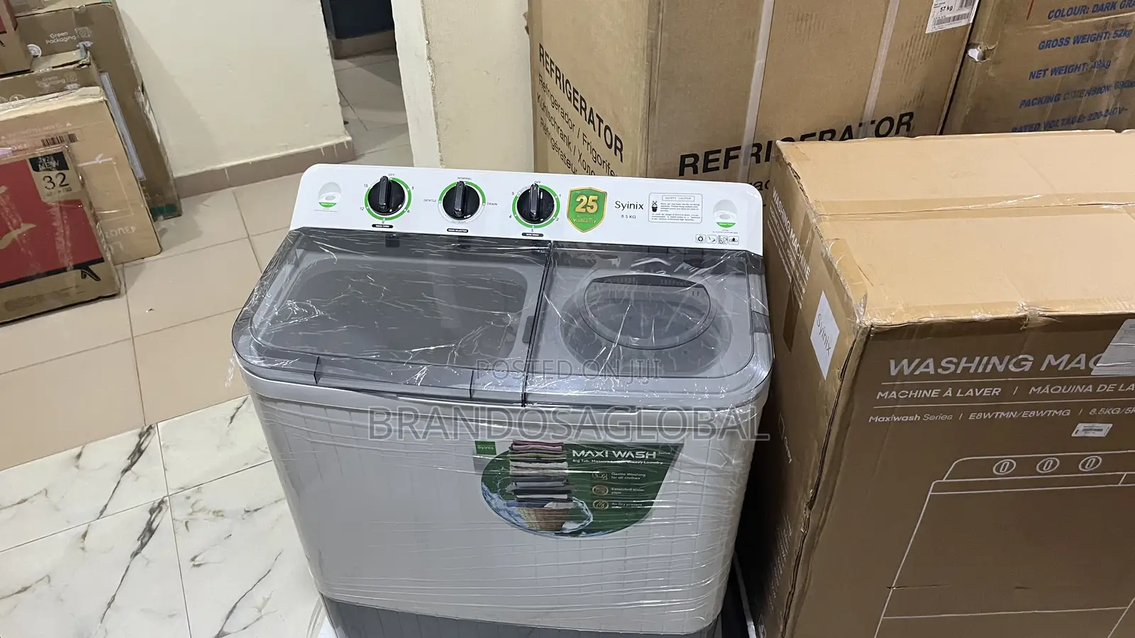 Synix 8.5KG Twin Tub Washing Machine E8wtmn/E8wtmg – Premium Appliance