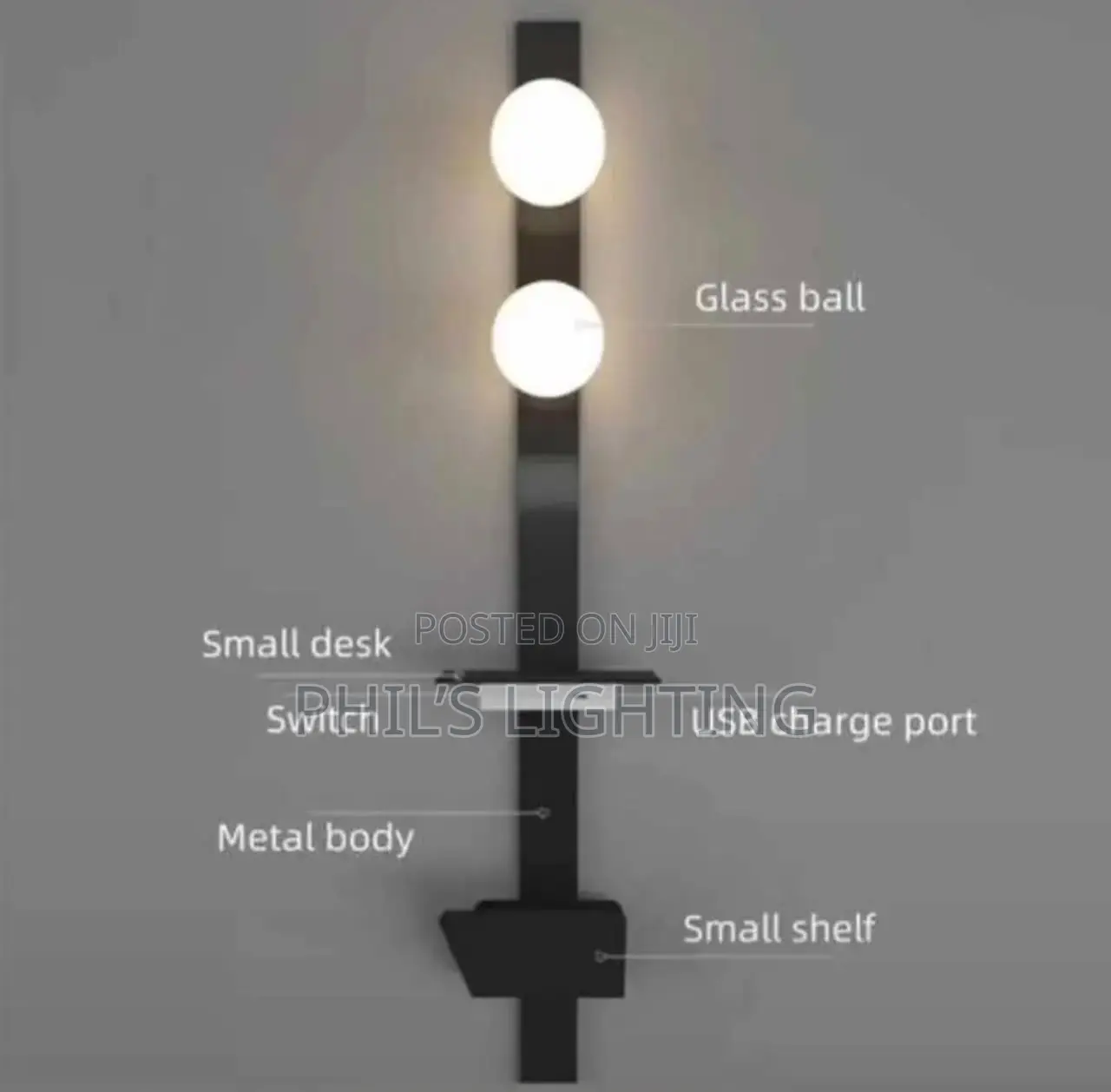 Modern Designer Wall Light Glass Ball