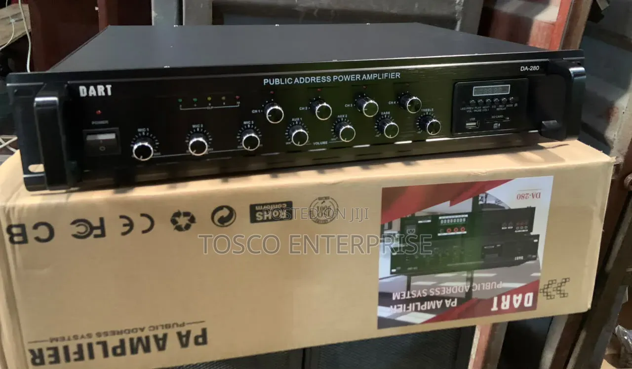 Dart 4zone Table Top Amplifier Ohm's and Voltage Line (DPA280F)