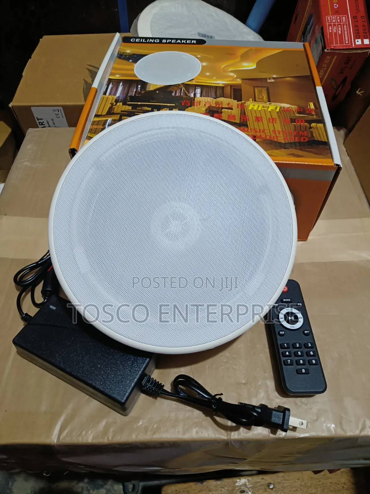 Single 80watts Frameless Bluetooth Ceiling SPK With Remote Control