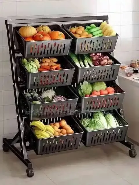 Fruit Storage Rack 4 Tiers