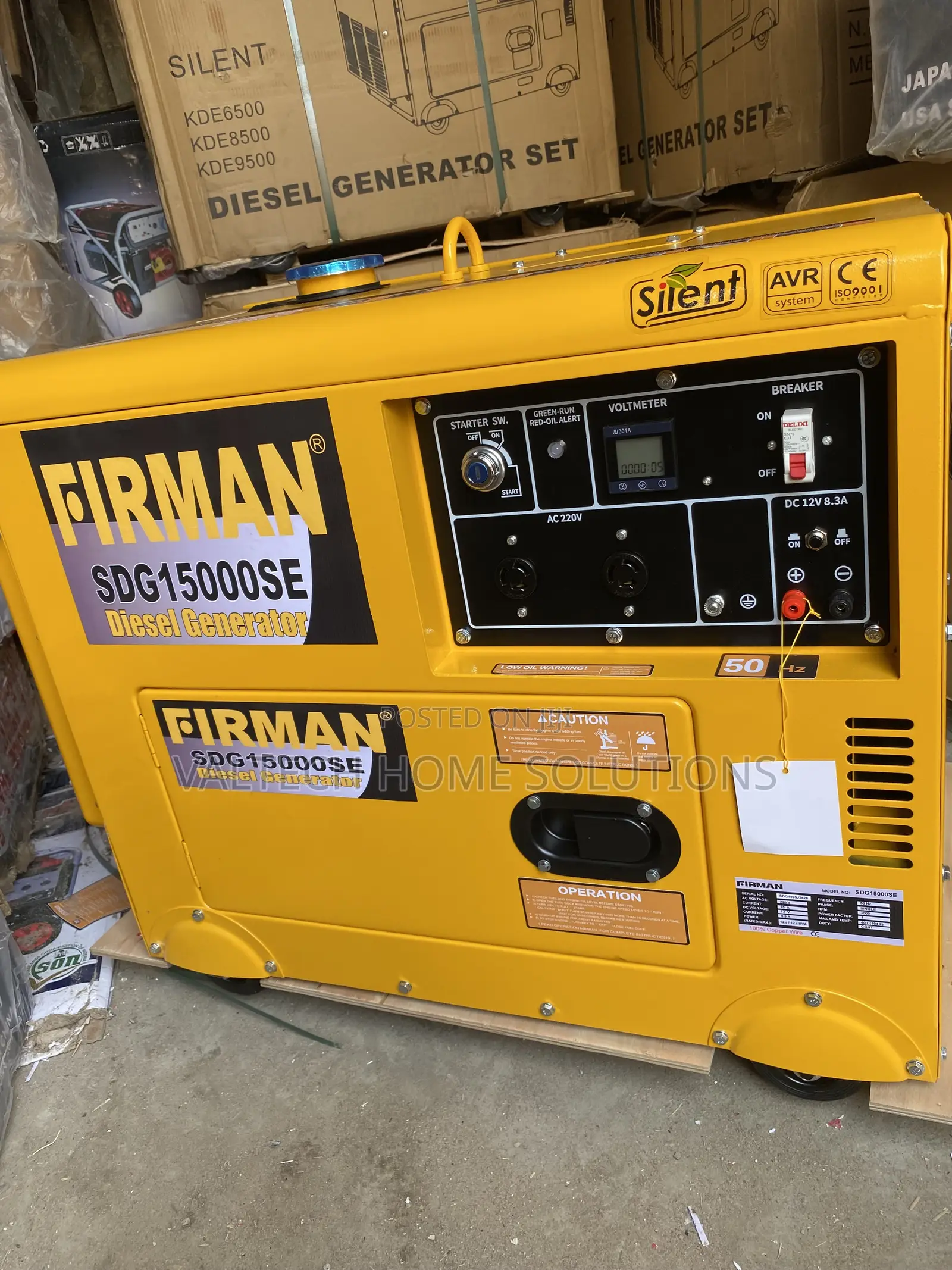 Original Fireman 12.5KVA Soundproof Generator for Home Business