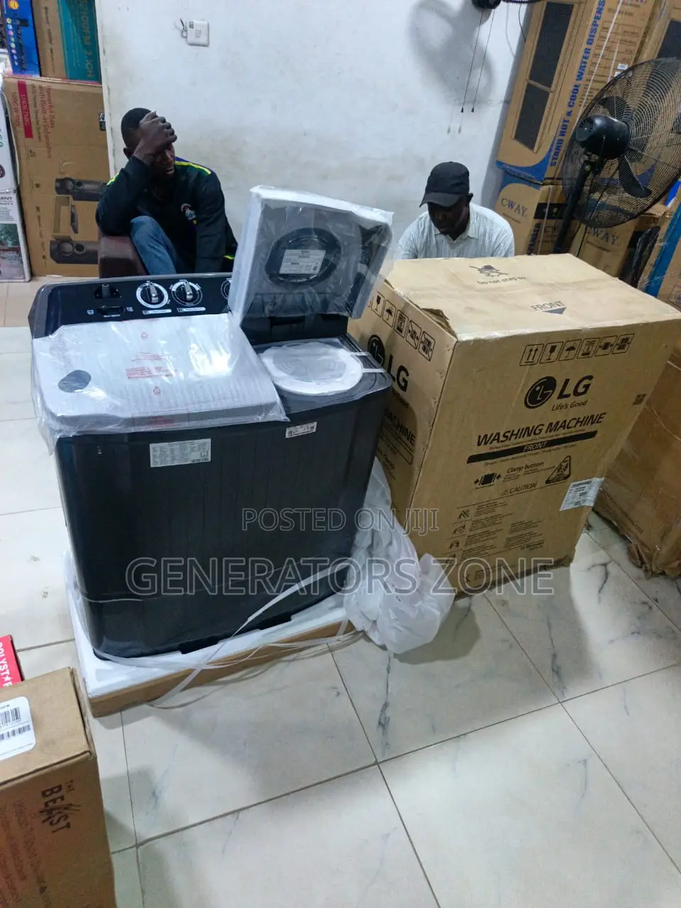 LG Semi Automatic 9kg Washer With Roller Jet