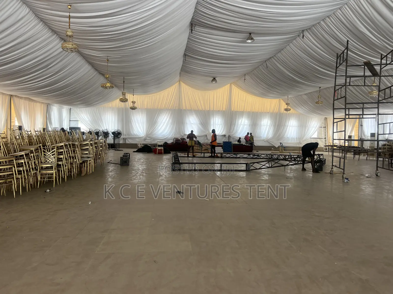 Locally Constructed Durable Marquee Tent