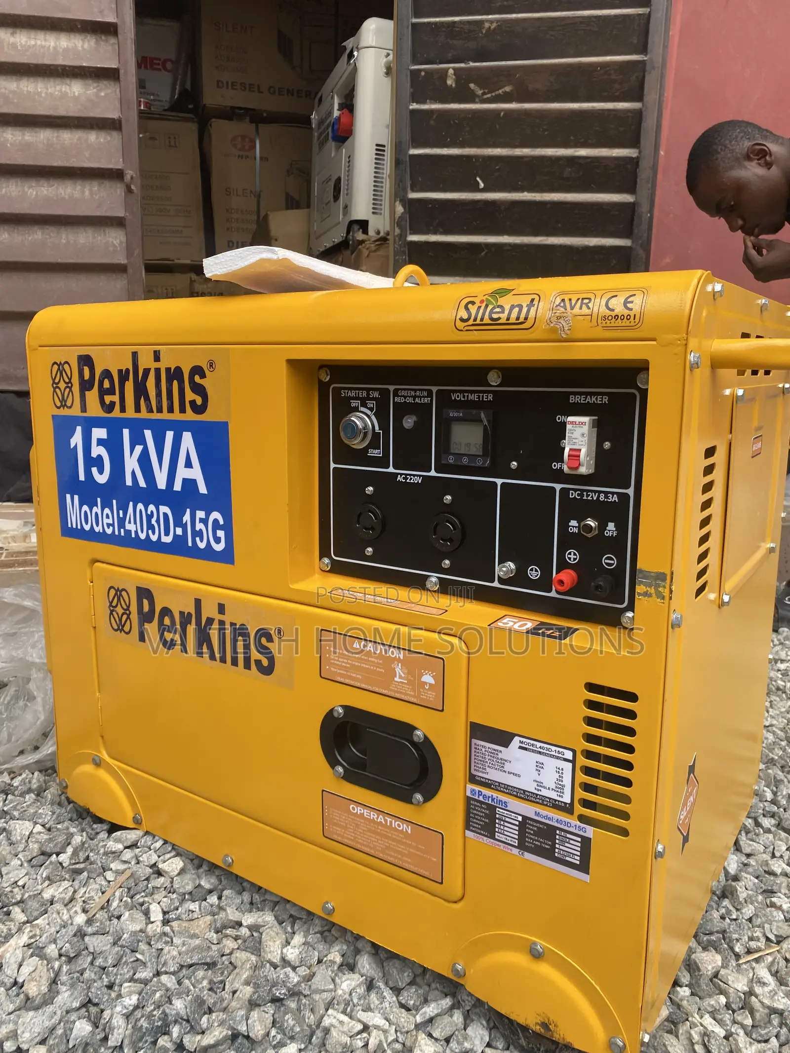 Original 15KVA Perkins Diesel Generator – Silent Fuel Efficient