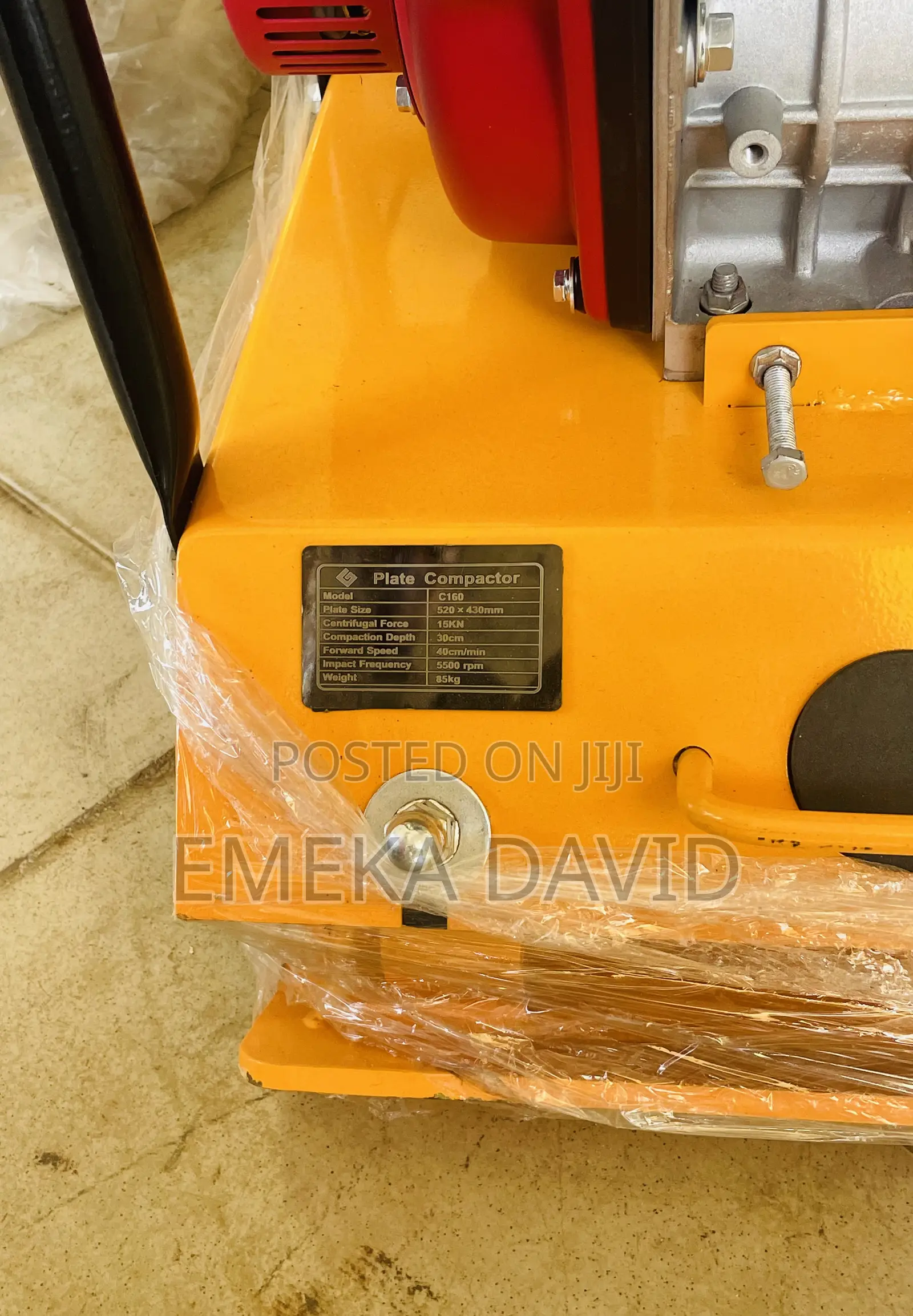 Industrial Plate Compactor Machine.