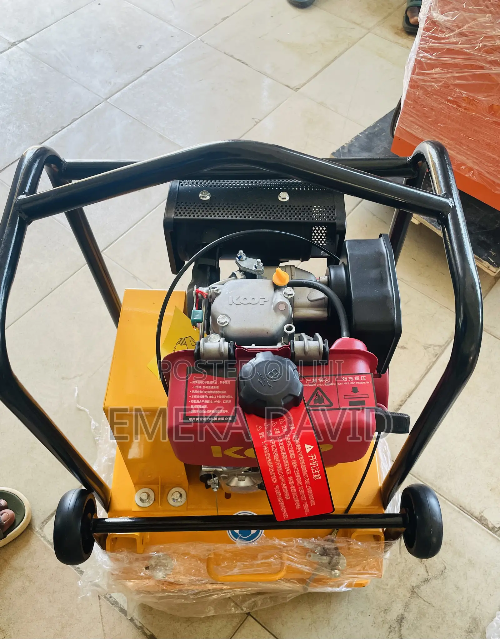 Industrial Plate Compactor Machine.