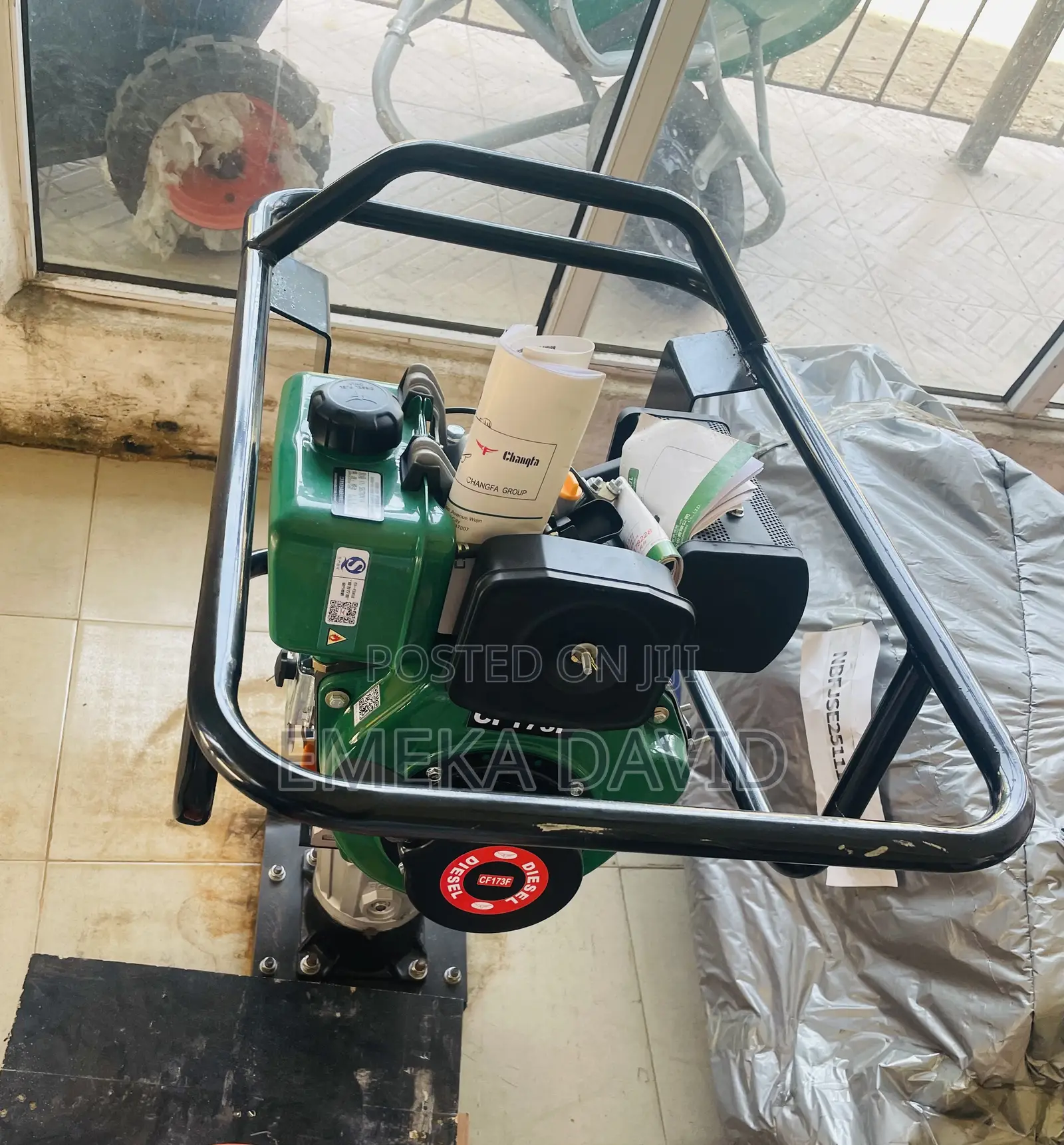 Tamping Rammer Powered by a Diesel Engine.