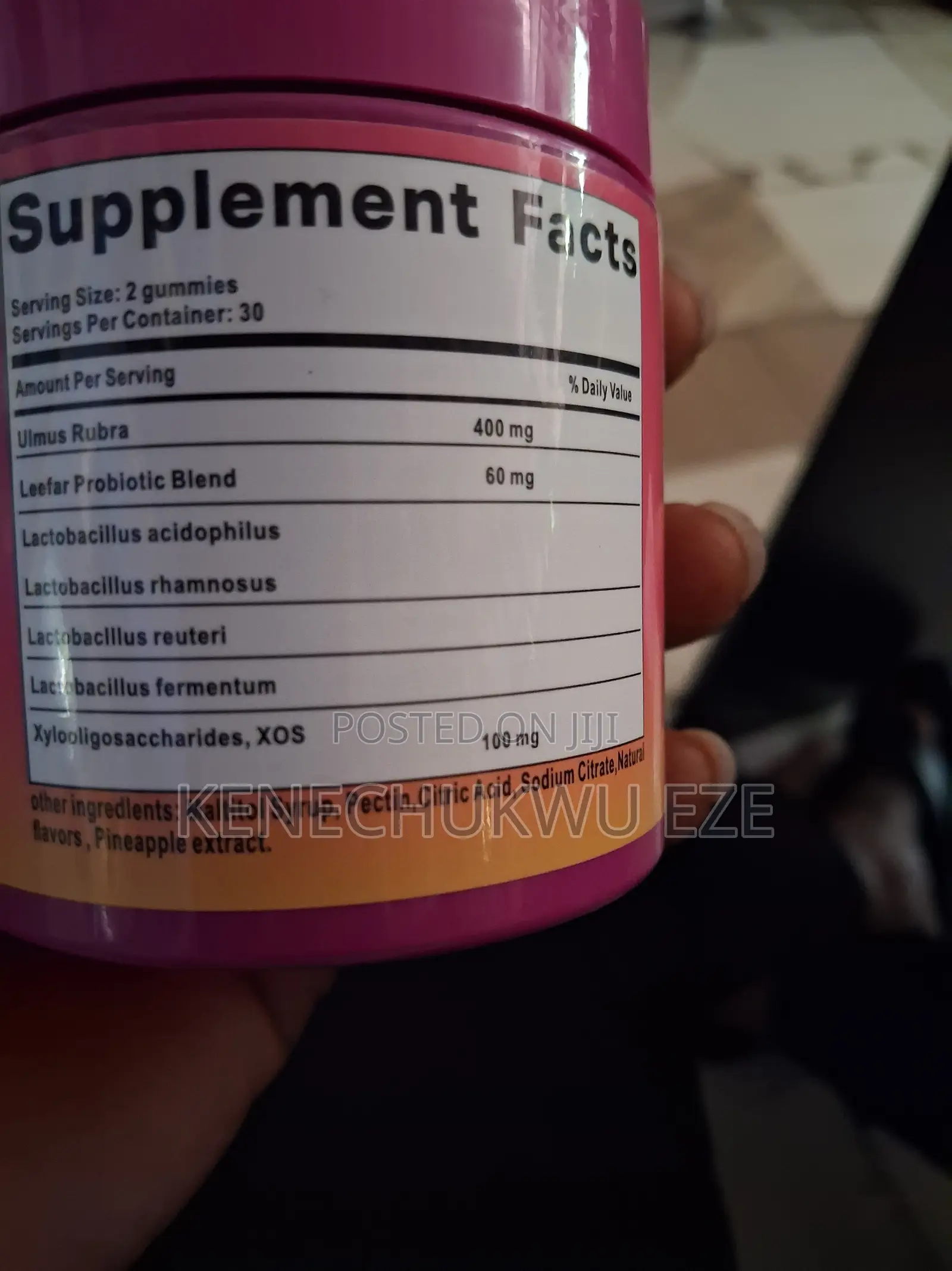 Leefar Women's Probiotic Gummies + Slippery Elm – 60 Gummies