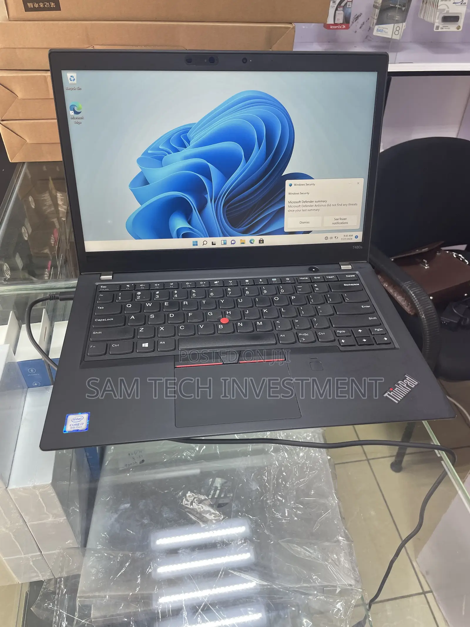 Laptop Lenovo ThinkPad T480s 8GB Intel Core i7 SSD 256GB