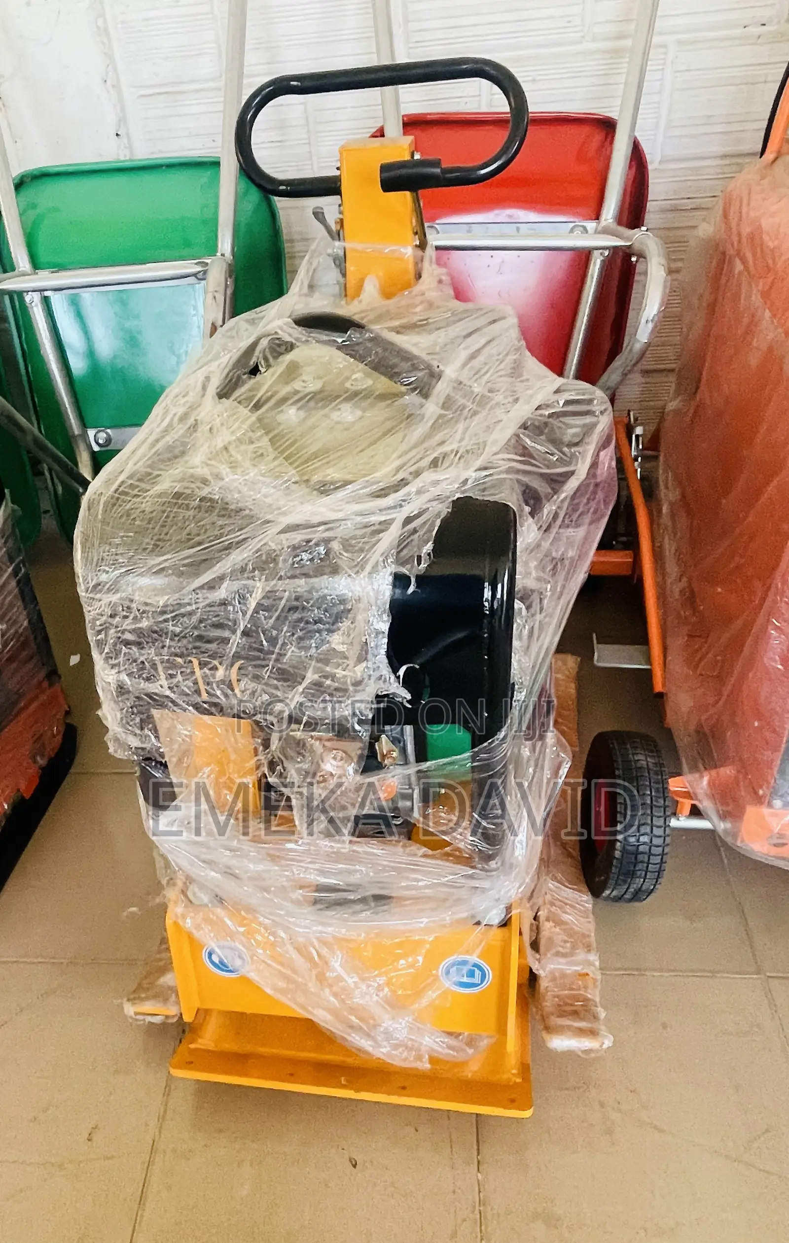 Gasoline-Powered Vibratory Plate Compactor.