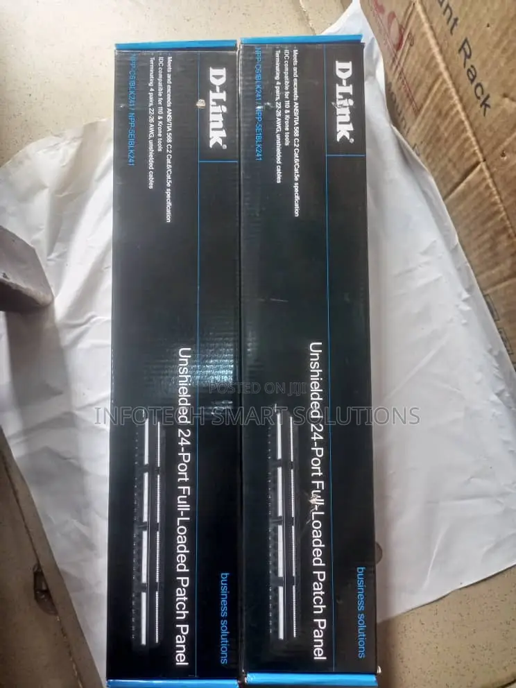 D-Link Cat6 24-Port Patch Panel – Professional Network Rack Solution