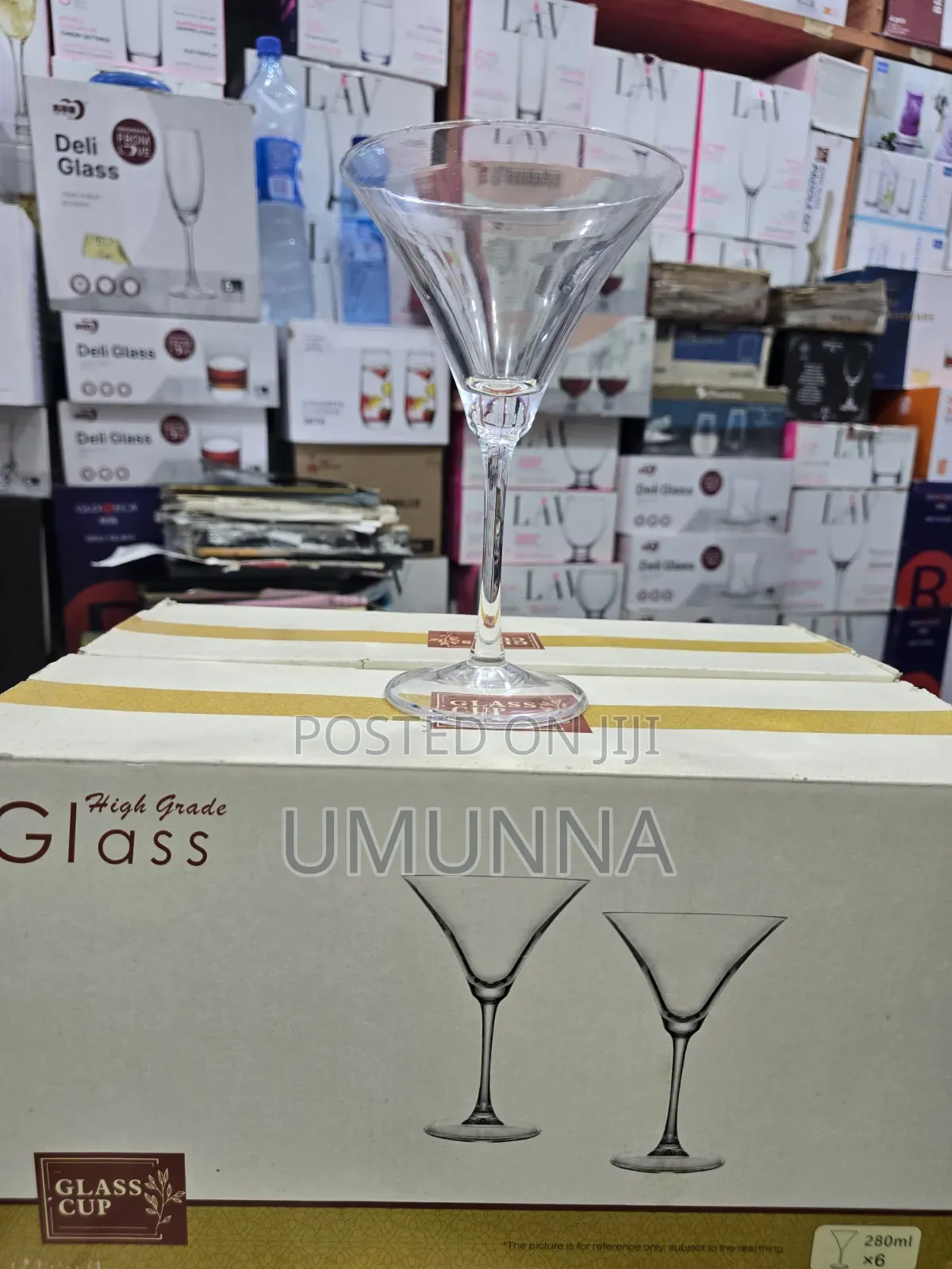6pc High Grade Martini Glass