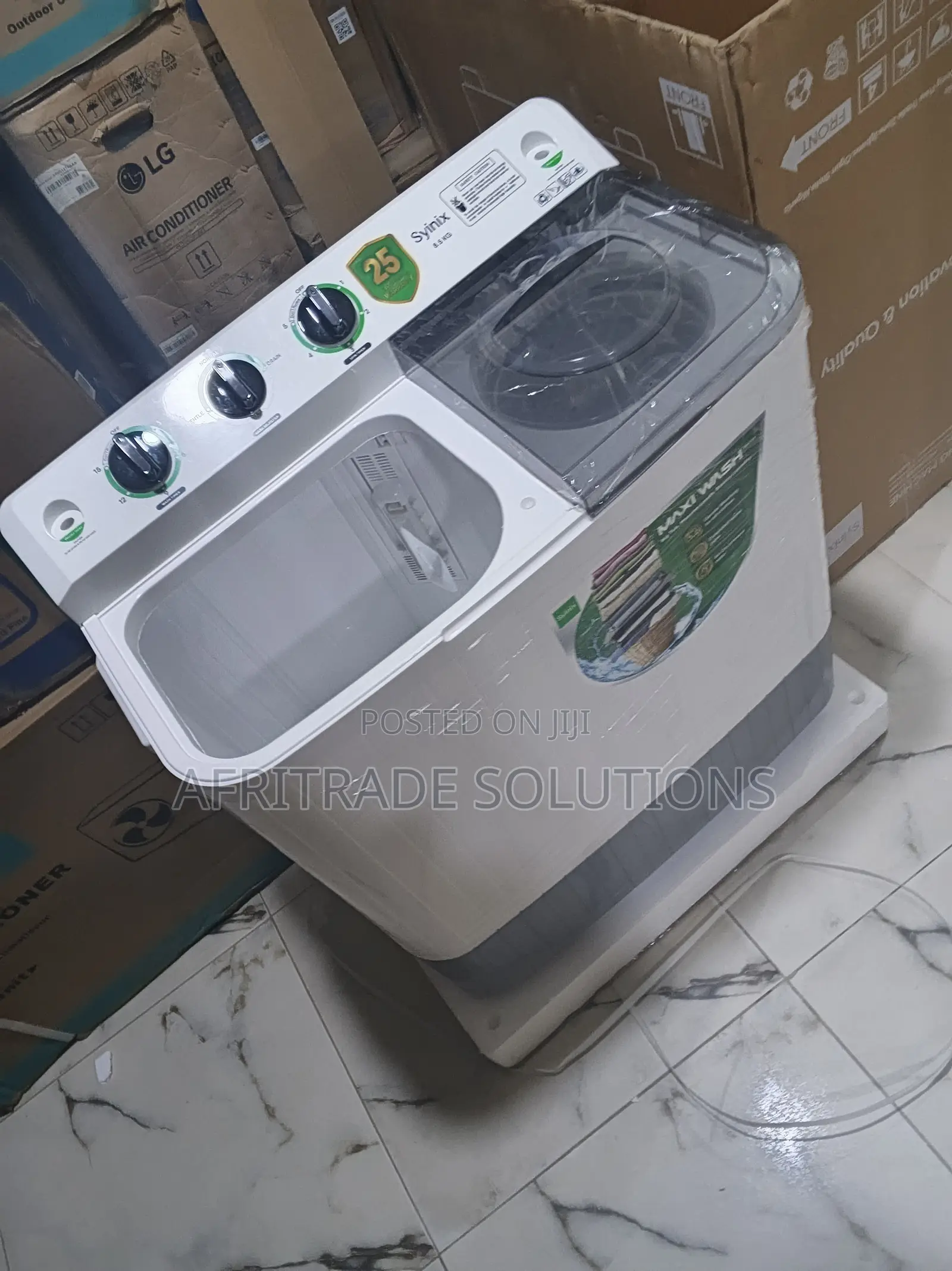 Syinix 8.5KG Twin Tub Manual Washer – Durable Build
