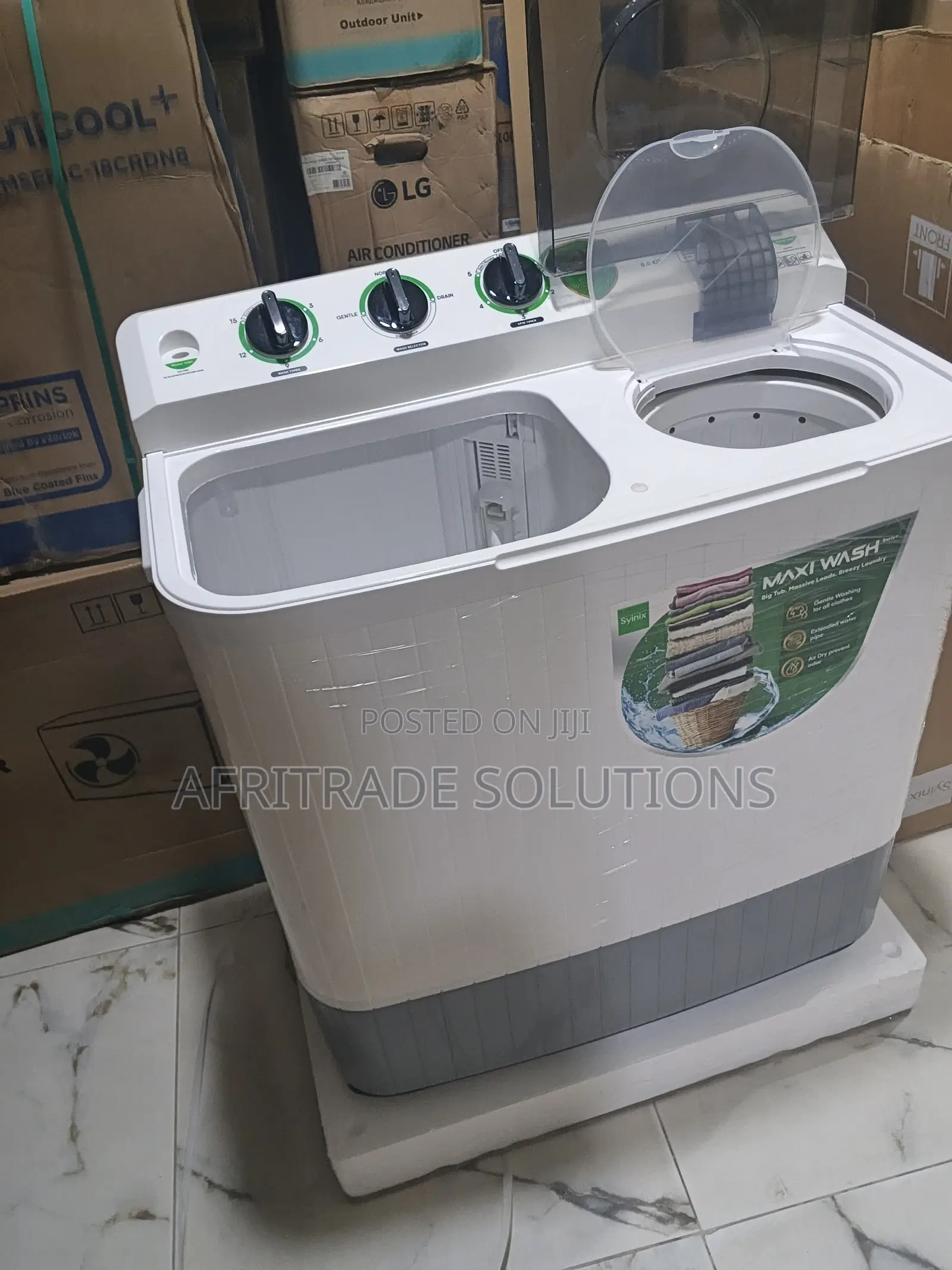 Syinix 8.5KG Washing Machine – Deep Cleaning Performance