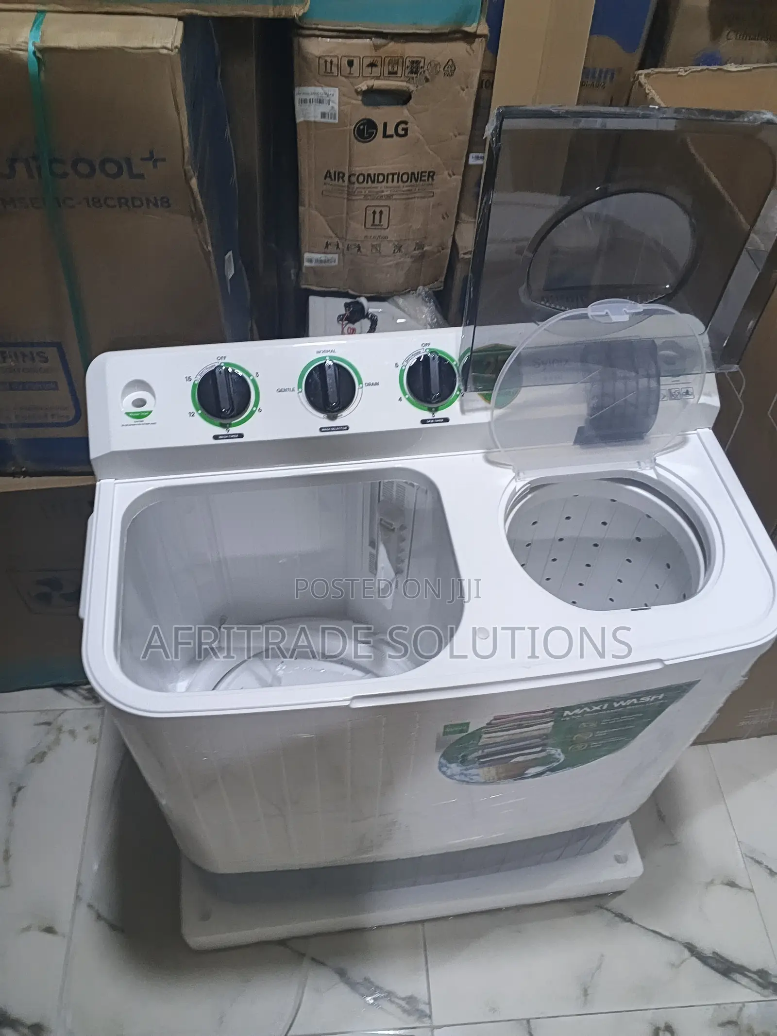 Syinix 8.5KG Twin Tub Washer – Fast Spin Drying