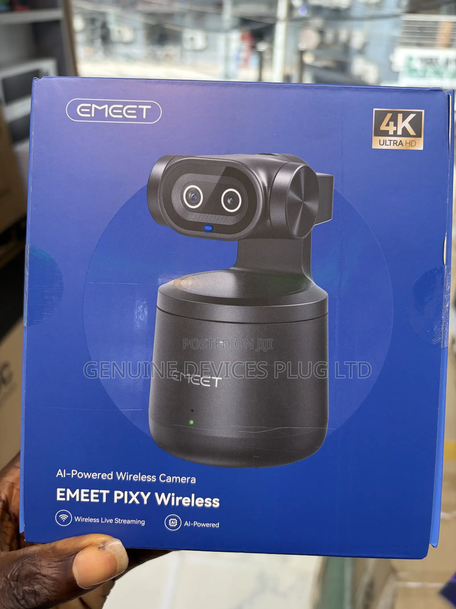 EMEET PIXY Wireless Dual-Lens AI Tracking PTZ Streaming Camera