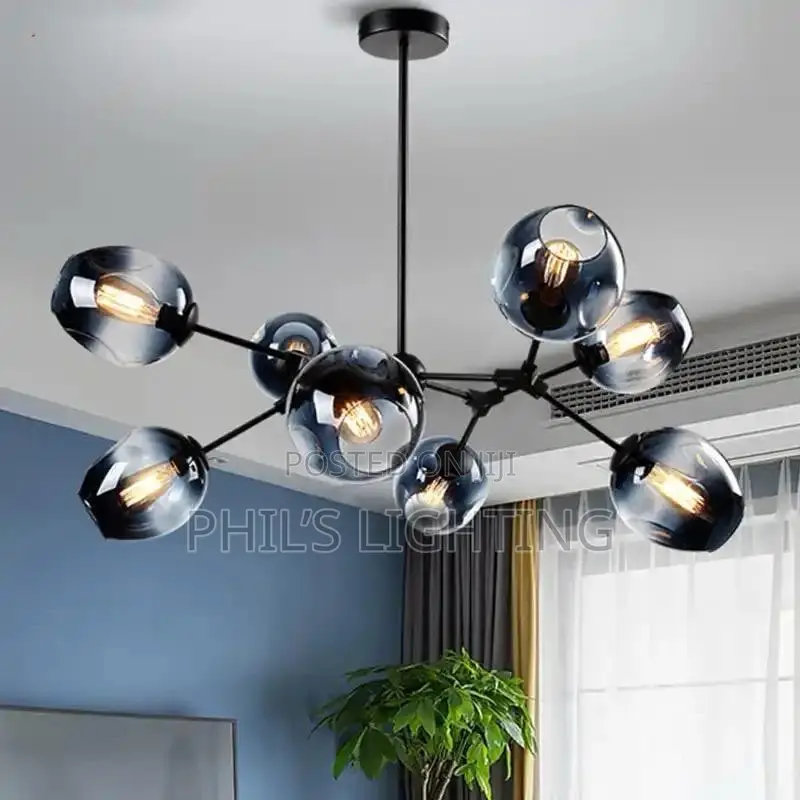 Modern Creative LED Glass Chandelier