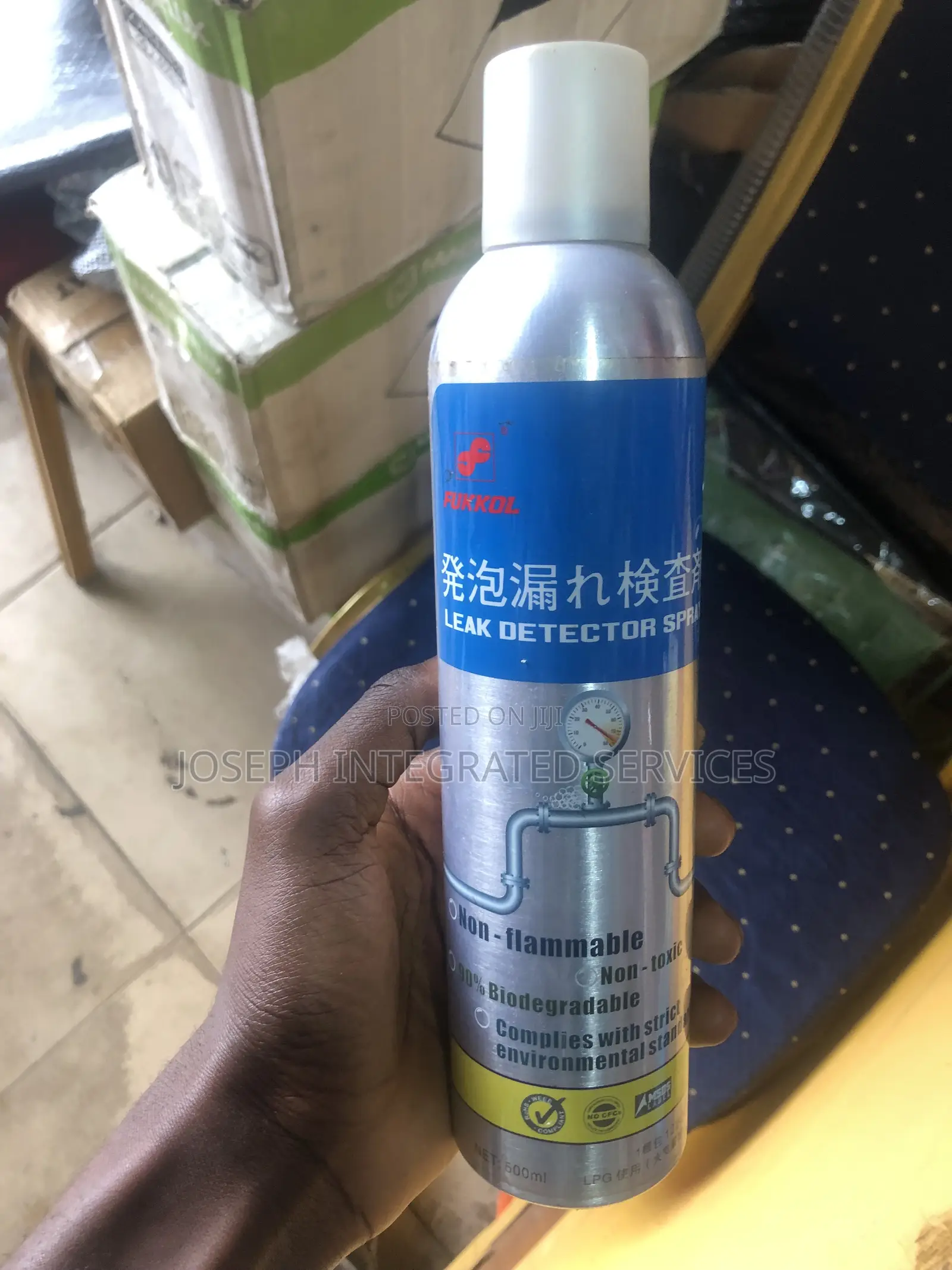 Fukkol Brand Gas Leak Detector Spray
