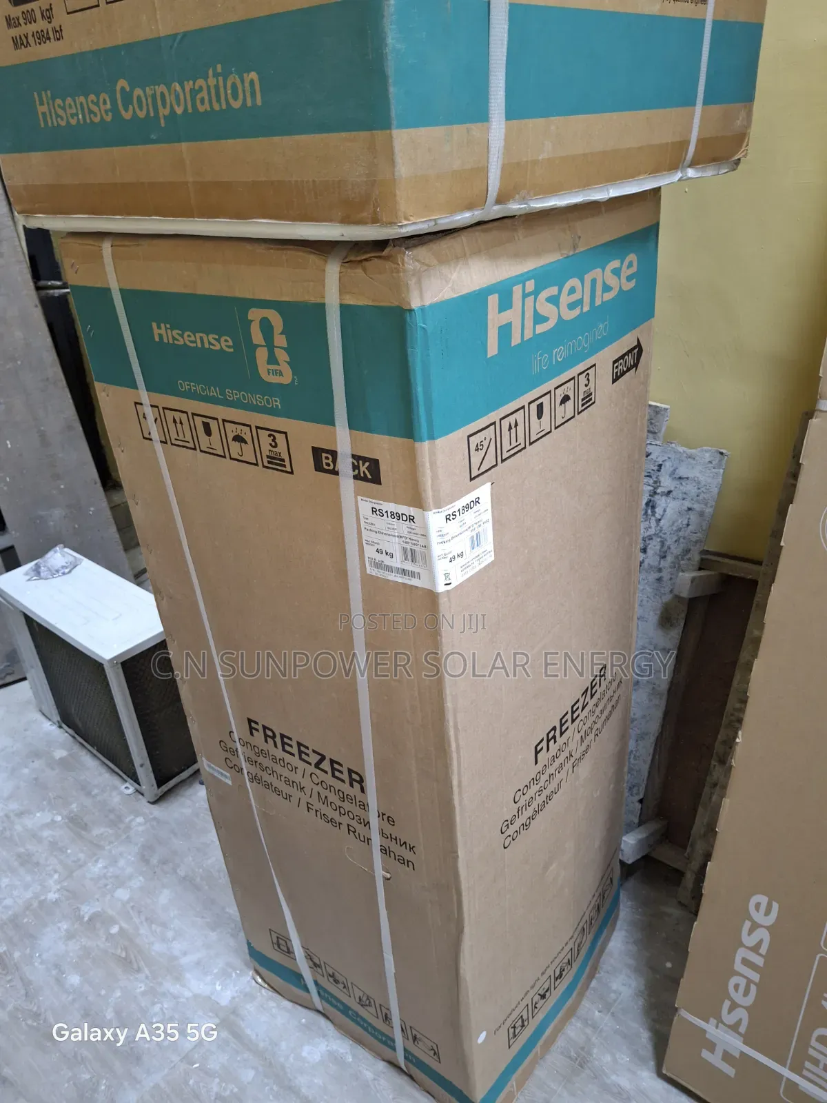 189L Hisense Upright Freezer