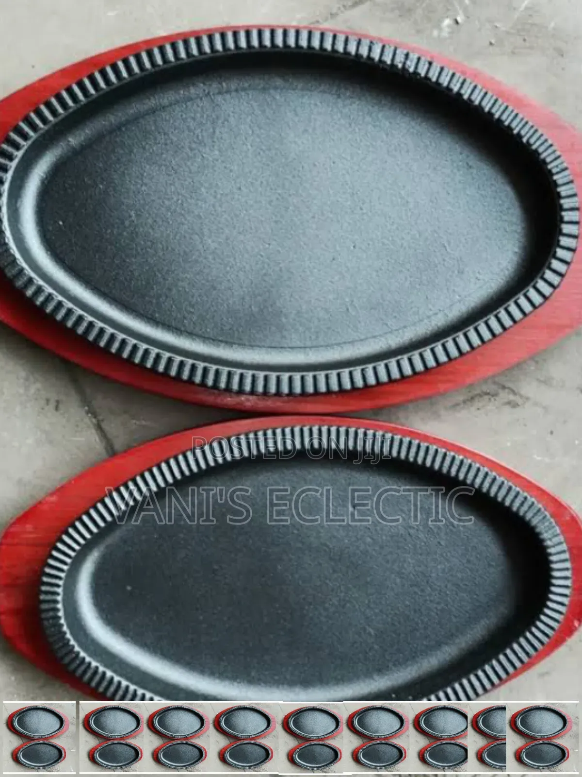 Oval Cast Iron Sizzling Plate