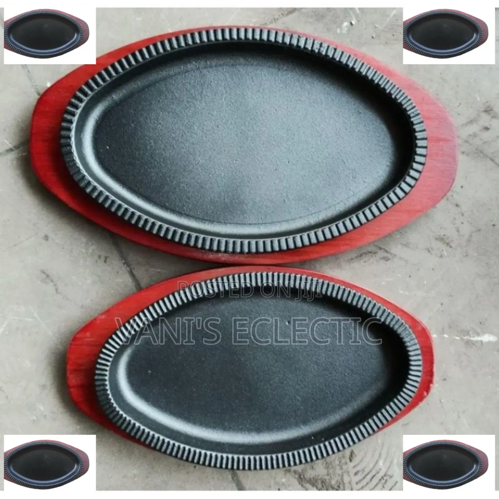 Oval Cast Iron Sizzling Plate