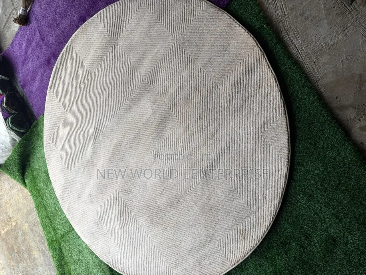 5by5 Feets Modern Turkish Round Centre Rug