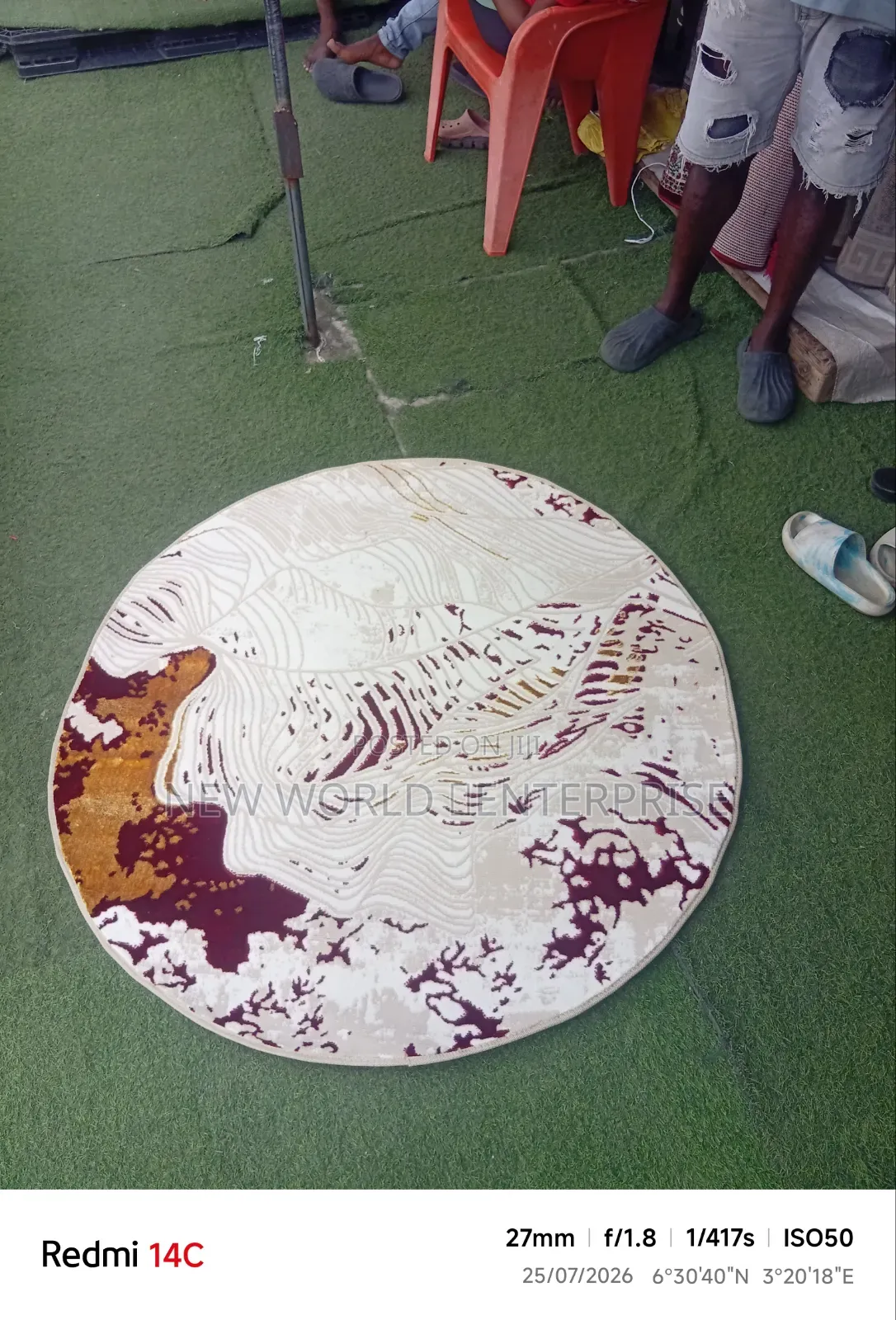 4by6 Feets Morden Turkish Round Centre Rug