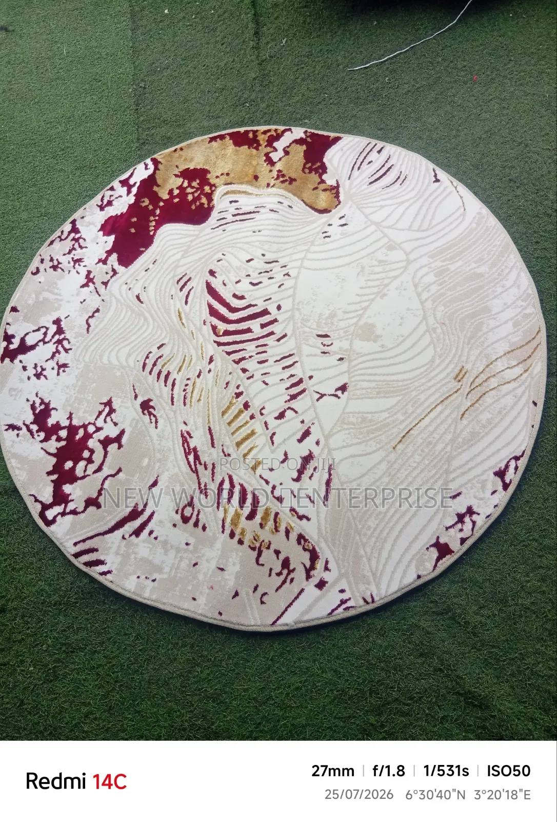 4by6 Feets Morden Turkish Round Centre Rug