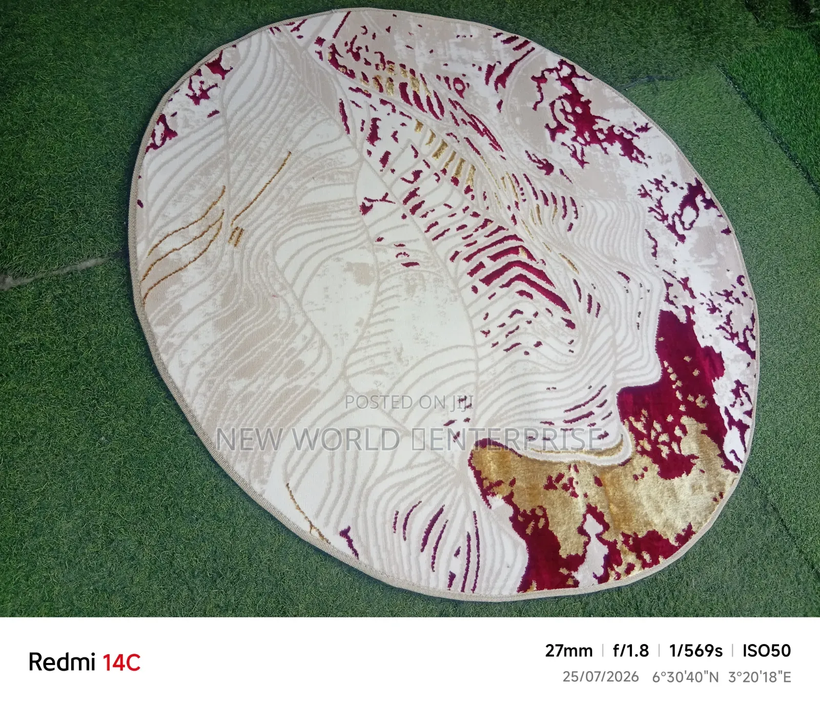 4by6 Feets Morden Turkish Round Centre Rug