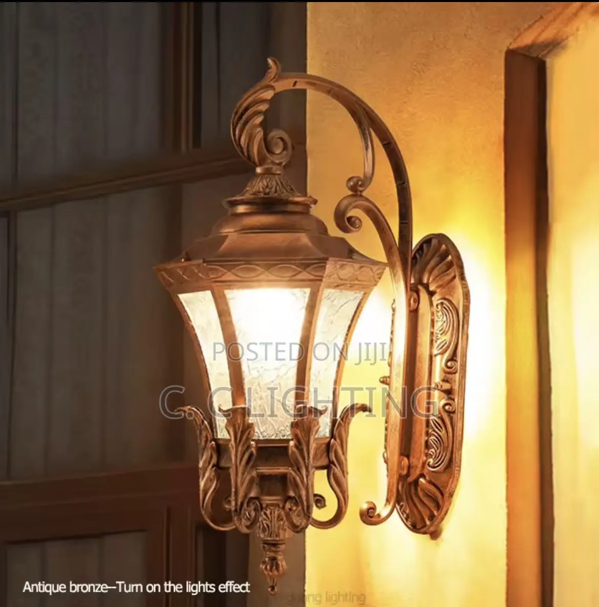 Outdoor Waterproof Glass Wall Lamp Ip65