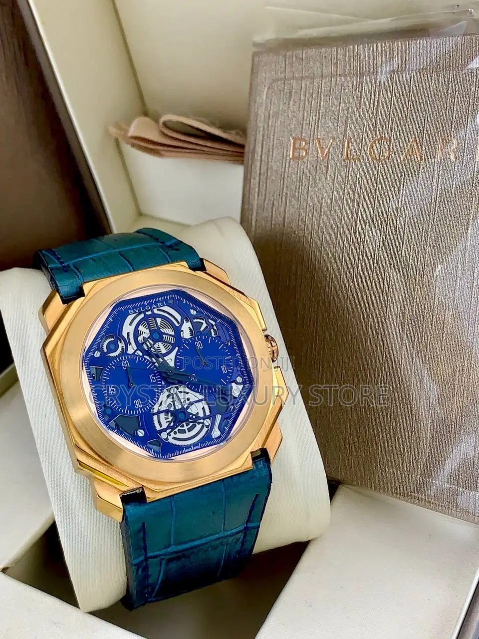 Bvlgari Quality Luxury Men Automatic Engine Wristwatch